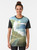Vintage graphic t-shirt featuring a fine art painting of a landscape by British artist Eric Ravilious - Women