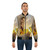 Garfield blessed bomber jacket with a unique, cursed meme design - Lifestyle