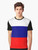 A vibrant graphic t-shirt featuring the colors of the Russian flag - white, blue, and red. - Men