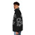 Typewriter-inspired puffer jacket for the music-loving, artistic individual - men side left