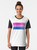 Colorful bisexual pride flag graphic t-shirt with paint streak design - Women