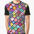 Colorful graphic t-shirt with horse racing jockey design