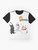 Catscratch cartoon character t-shirt featuring a graphic design with a cat and the show's title - Flat lay