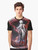 Arlecchino Genshin Impact Splash Art Design on a Graphic T-Shirt - Men