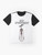 Creepy Siren Head monster graphic t-shirt - Flat lay