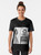 Vintage graphic t-shirt featuring the iconic 1976 mugshot of music legend David Bowie - Women
