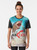 A graphic t-shirt featuring a shark hunting design, perfect for fans of the Maneater game and shark enthusiasts. - Women