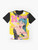 Cute and playful B-B-Bunny graphic t-shirt - Flat lay