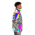 TWOW data visualization puffer jacket with warm and cozy design - men side right