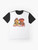 Classic graphic t-shirt featuring the ratz und rübe Rappelkiste logo - Flat lay