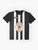 NUFC AshleyOut Graphic T-Shirt with Yellow Oval Design - Flat lay