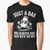 Fathers Day graphic t-shirt featuring the text "Just a Dad Who Always Came Back with the Milk" and an illustration of a dad carrying milk.