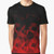 Abstract geometric polygonal pattern design on a t-shirt