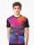 Synthwave neon graphic t-shirt with retro 80s and 90s inspired design - Men