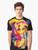Retro synthwave-style graphic t-shirt featuring Sunset Shimmer from My Little Pony: Friendship is Magic - Men