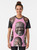 Shaq inspired graphic t-shirt with various facial expressions and meme references - Women