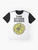 A graphic t-shirt featuring the iconic lemon logo of the legendary British band, The Stone Roses. - Flat lay