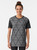 Mocap pattern graphic t-shirt featuring a repeating triangle design - Women