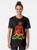 Retro graphic t-shirt featuring the Gorgar pinball machine character from the 1970s - Women