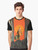 Vintage retro graphic t-shirt featuring a digital collage design with surreal, retrofuture elements of space, mountains, and abstract shapes. - Men