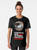 A black and white graphic t-shirt with a pigeon and "Let Me Die In Peace" text, inspired by Mike Tyson mysteries and sarcastic memes. - Women