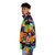 The Price is Right themed puffer jacket with game show elements - men side left