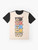 Graphic t-shirt featuring the tower of peepy design - Flat lay