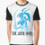 Black Luster Soldier from Yu-Gi-Oh! in Final Fantasy inspired graphic design on a black t-shirt