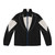 Tuxedo puffer jacket with bow tie design