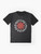 Red Hot Chili Peppers graphic t-shirt featuring the band's iconic logo and design - Flat lay