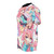 An AOP (all-over print) t-shirt featuring a vibrant, anime-inspired design with a cute neko girl character and various expressions. - men left