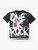 One Rock Grunge White Box Graphic T-Shirt - Flat lay