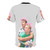 German football fans wearing a stylish T-shirt featuring the national team's stars - Back