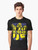 "Getting Away With It" graphic t-shirt featuring the James band logo in blue and yellow colors - Men
