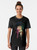 Voodoo Child Jimi Hendrix Graphic T-Shirt with Guitar and Psychedelic Design - Women