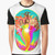Graphic t-shirt featuring the "Girls Aloud" logo with a mermaid design, celebrating LGBTQIA+ pride.