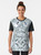 White diamond graphic t-shirt with a glassy, crystal-like texture - Women