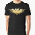 Graphic t-shirt featuring a golden two-headed eagle, a symbol of the medieval empire, perfect for wargaming enthusiasts and fans of Warhammer.