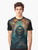 Gothic skeleton skull priest in dark church t-shirt design - Men