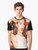 Lana Del Rey flag graphic t-shirt with American flag design - Men