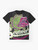 Vintage-inspired graphic t-shirt featuring Seymour's Organic Plant Food from the cult classic musical horror film "Little Shop of Horrors". - Flat lay