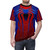 Traditional art-inspired spider web design on a high-quality t-shirt for Spider-Man fans - men front