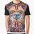 Everything Everywhere All at Once graphic t-shirt with colorful design featuring characters from the movie