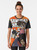 Samurai Champloo graphic t-shirt featuring characters Jin and Fuu with katanas and sunflowers - Women