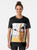 Graphic t-shirt featuring Goku and Chichi from the Dragon Ball anime series - Women