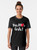 White graphic t-shirt with "Kiss More Girls" lesbian pride design - Women