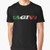 Cagiva Italian Flag Graphic T-Shirt with Cagiva motorcycle brand logo and Italian flag design