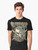 Graphic t-shirt featuring a viking ulfhednar warrior with norse pagan runes and symbols. - Men
