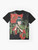 Elegant Geisha Graphic Design on a Women's T-Shirt - Flat lay