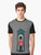 British Guardsman Graphic T-Shirt featuring a soldier wearing a bearskin hat and standing in a sentry box in front of Buckingham Palace, London, UK. - Men